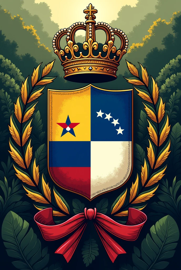 Creates coat of arms for Venezuelan resistance movement, uses the 7-star flags of Venezuela and the Dominican Republic