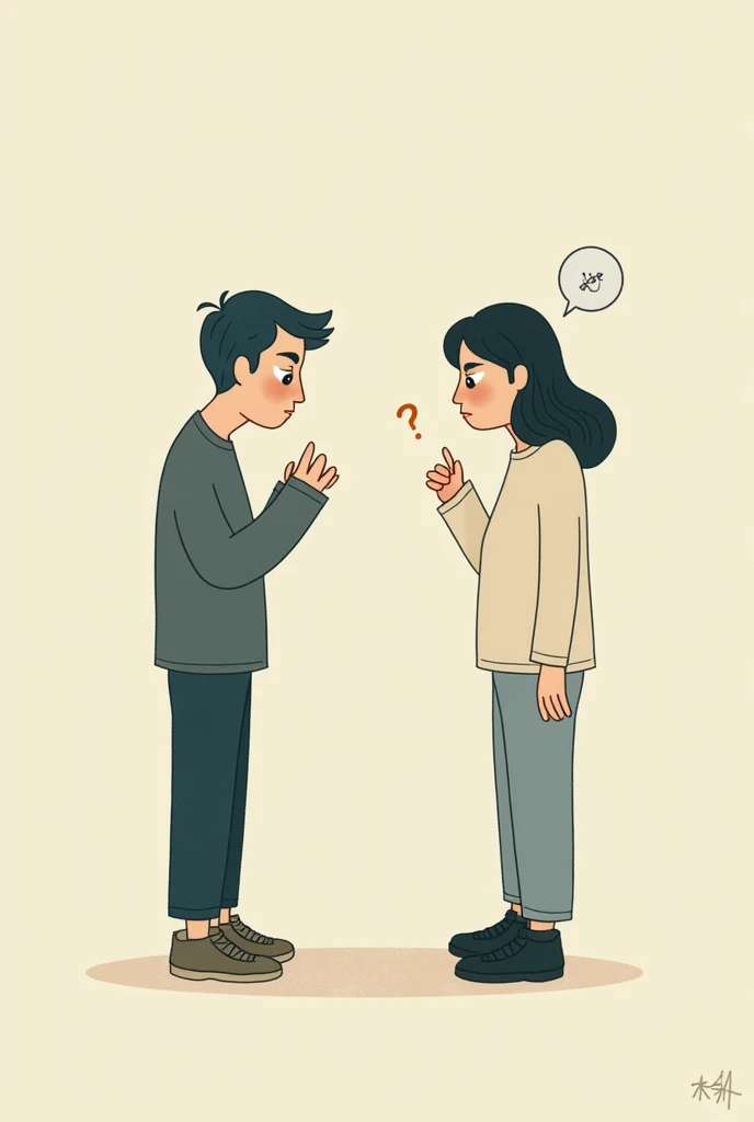 someone looking in a mirror and repressing their reflection shows disapproval of an idea while in reality they show calmness and moderation. This is done in a simple art form and represents the idea of someone managing their own emotions