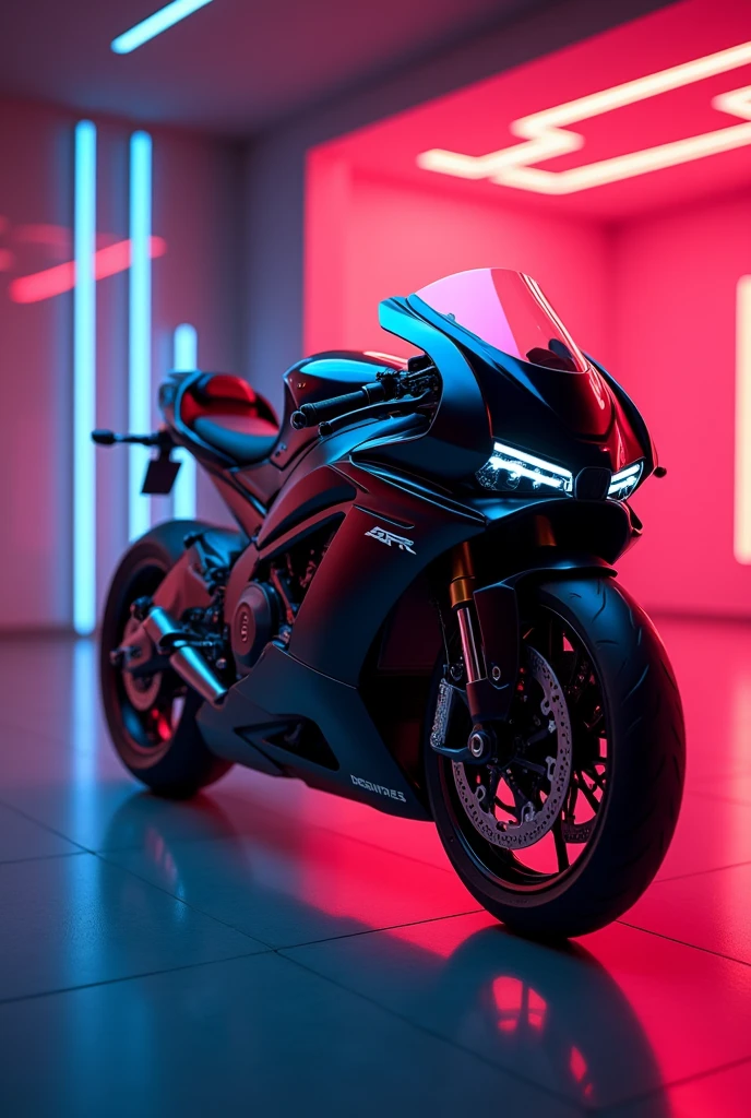 Super spender bike top model and black colour background nion colour High Resolution, 