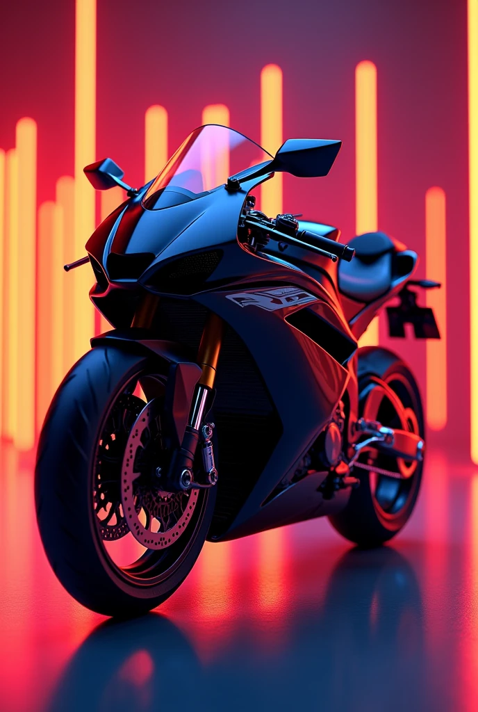 Super spender bike top model and black colour background nion colour High Resolution,