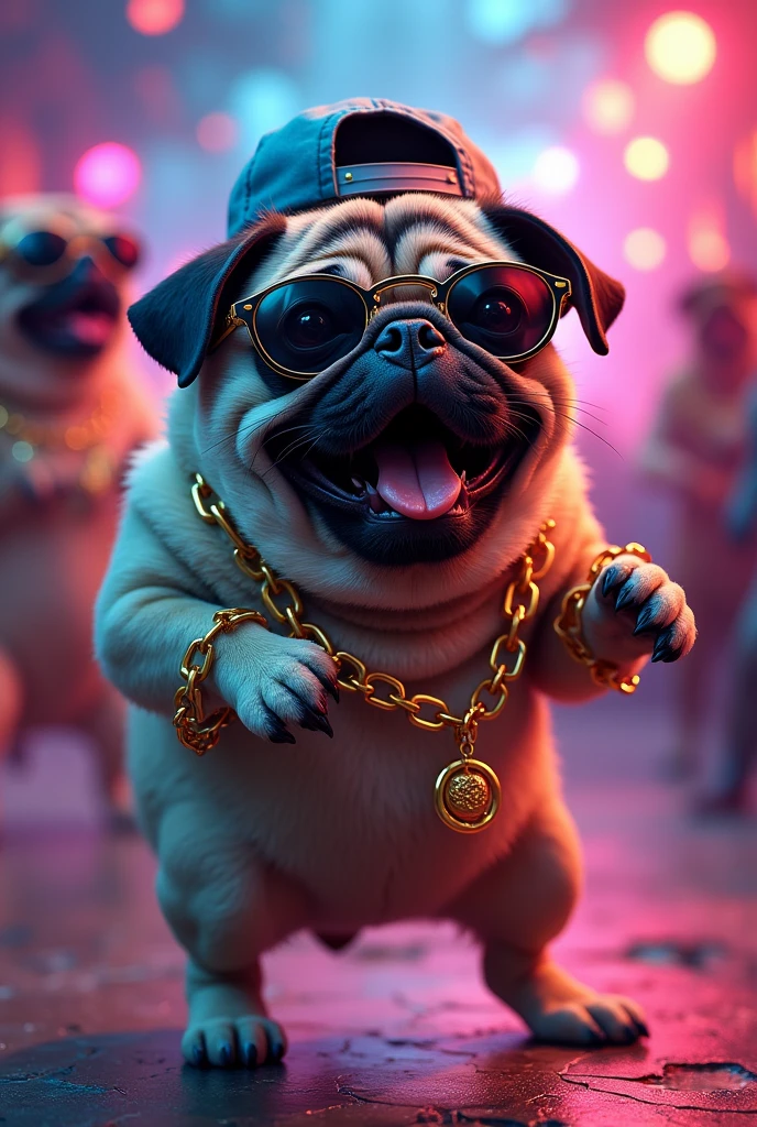 Pug　funky　Rapper　ugly　shout　Michael jackson　moonwalk