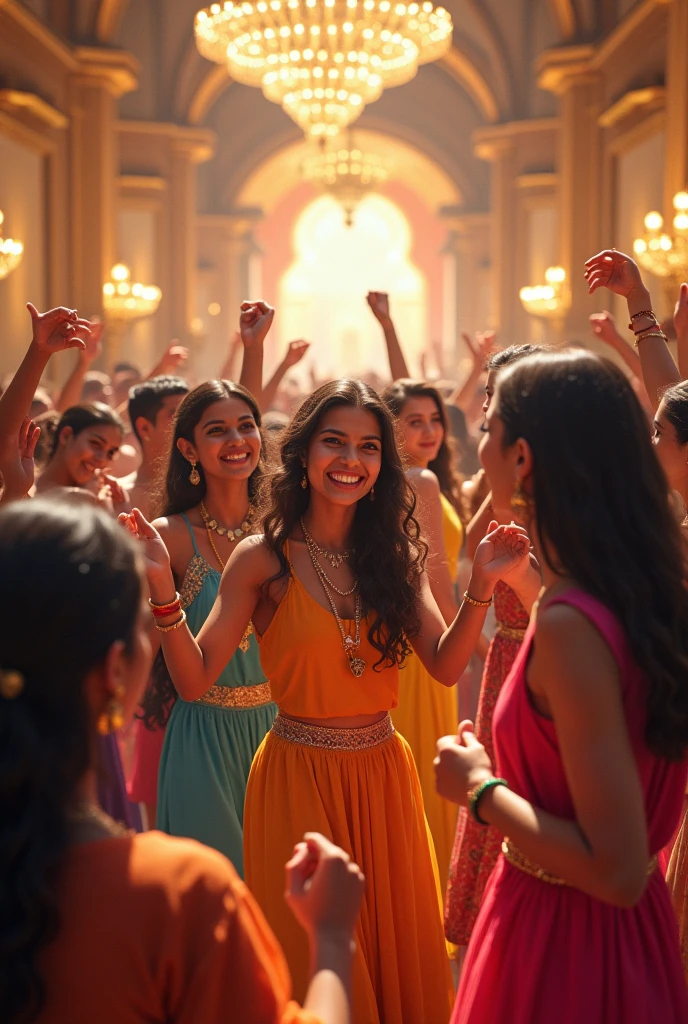 girls boys party and background taj hotel