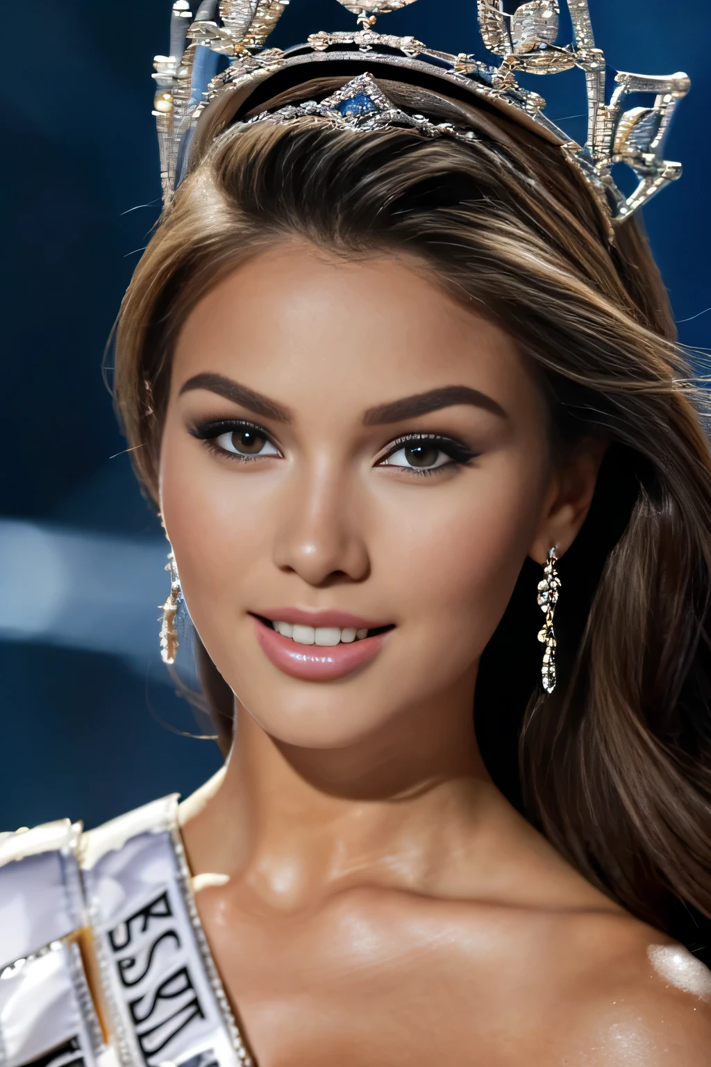 (ultra quality, photorrealistic:1.4, master part, ultra detailded, absurdrez, wall-paper)), 1 beautiful woman, (( Miss Universe Beauty, i'm, comely, 2, Breasts huge, expressive and bright eyes, detailded and defined body, perfect and detailded hands and fingers, detailded, detailded face)) , sexy women's underwear (lace corset with bandage for 7/8 stockings, frilly panties),