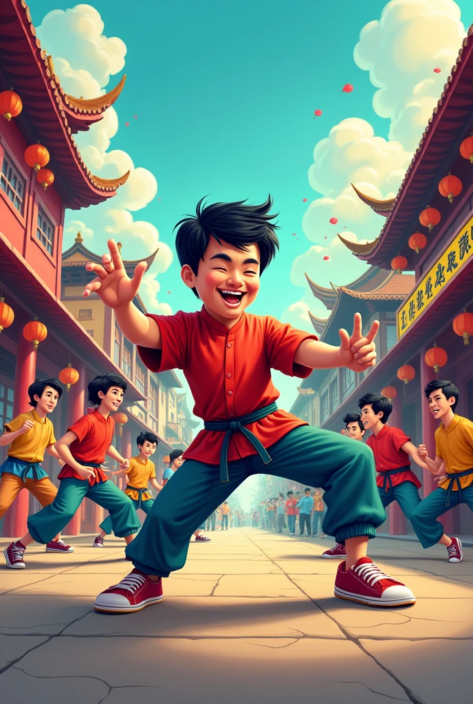 Image of jackie chan's adventure martial arts school cartoon