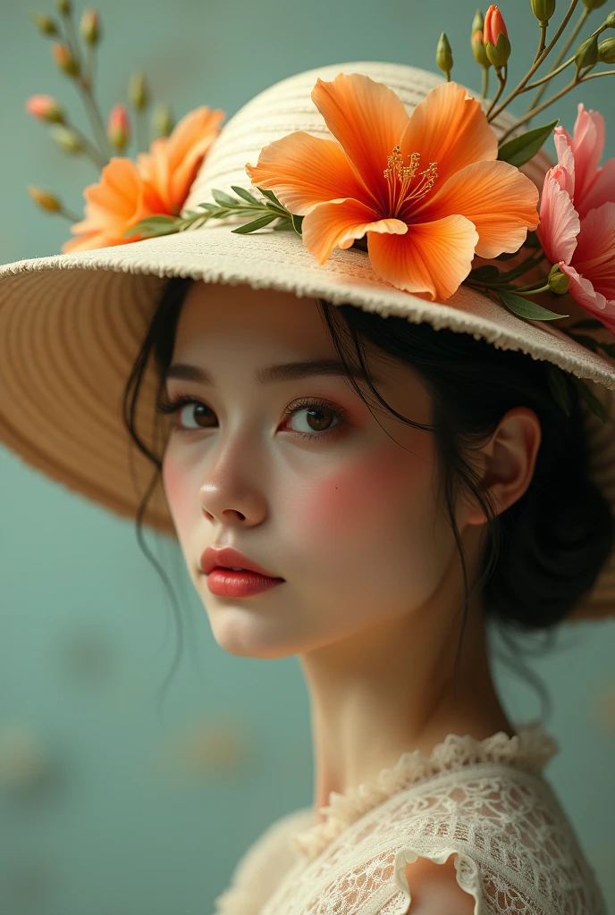 Flower for hat