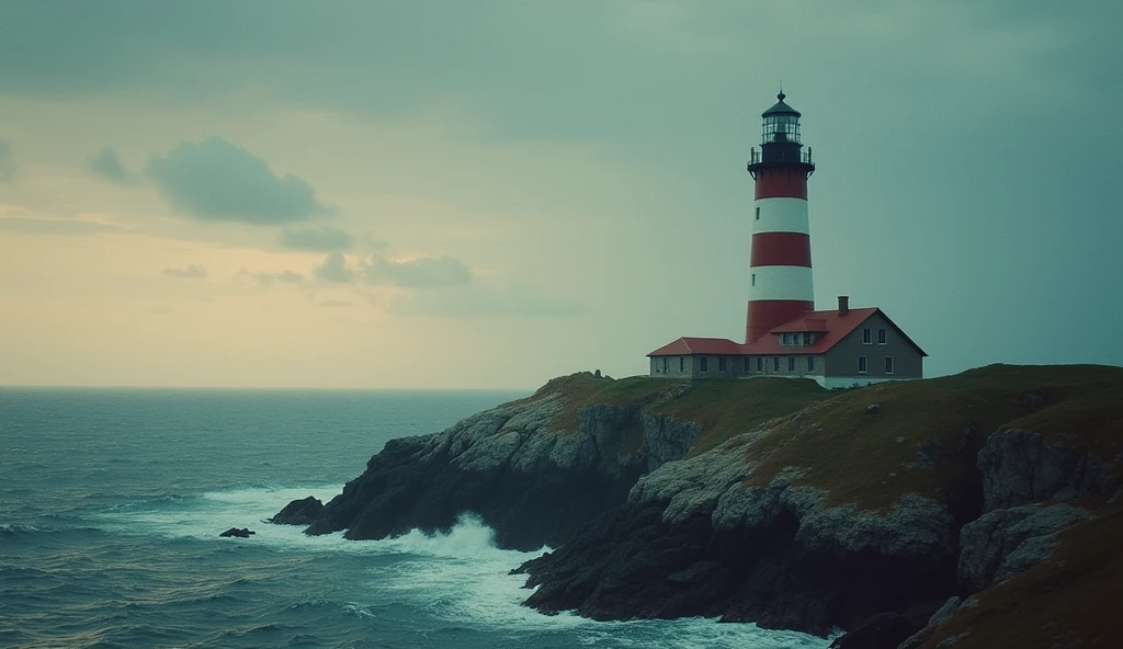 Suggest me a YouTube thumbnail for this title The Lighthouse Keeper's Legacy with text
