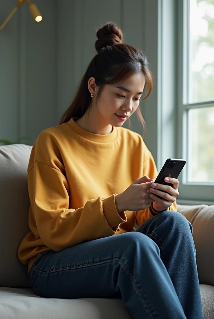 Person around a cell phone 