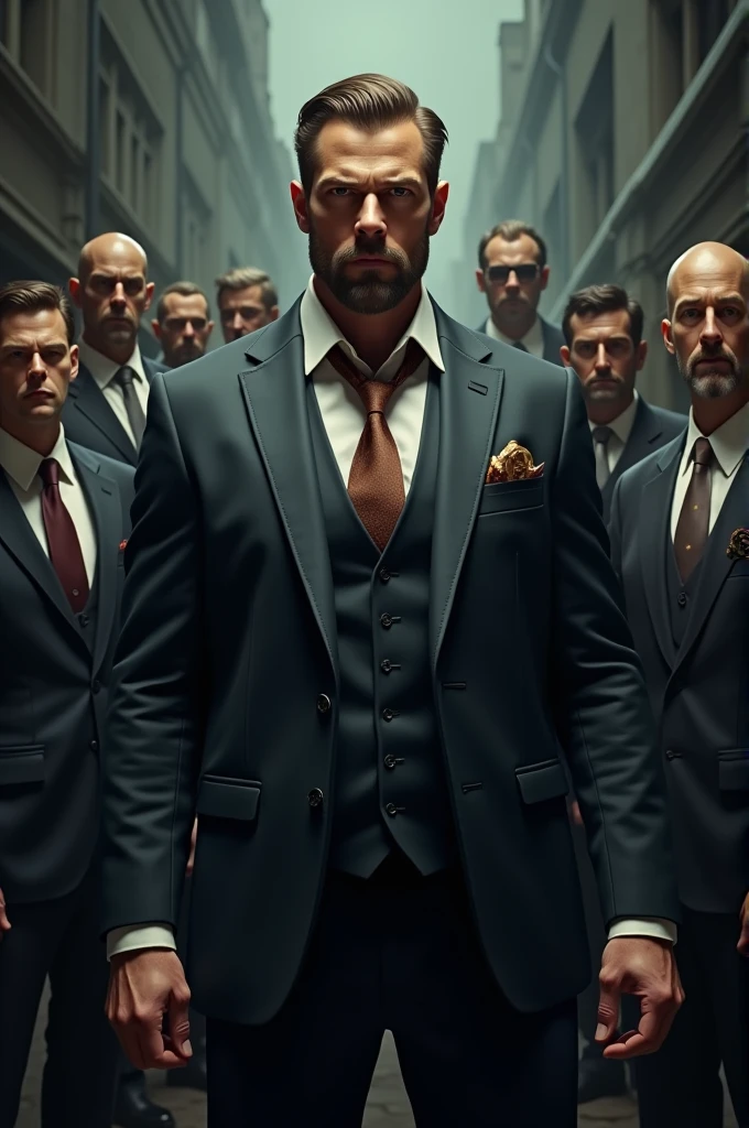 Gangester with his gang