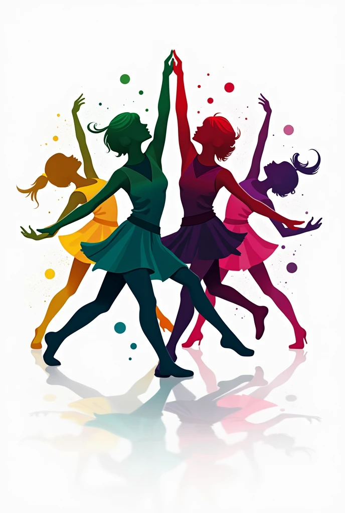 a group of women in colorful dresses dancing and posing, dancing gracefully, abstract human figures dancing, dancers, dancing people, girl graceful, colourful artwork, ballet dancer, artwork, dancing character, beautiful artwork, painted illustration poster, dance scene, theater dance scene, dancer, artistic painting, colorful painting, ballet, painterly illustration, watercolor painting style, abstract figurative art