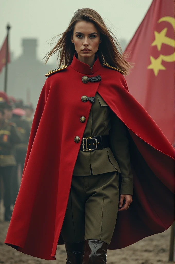 Women&#39;s capes inspired by Soviet WWII 