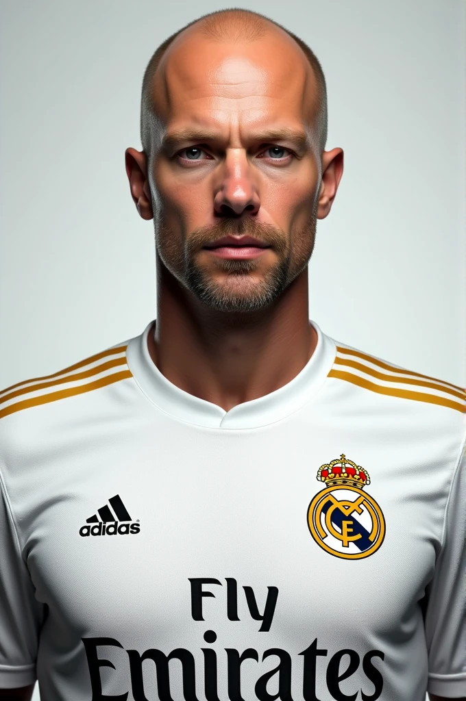 Eric ten hag with jersey real madrid