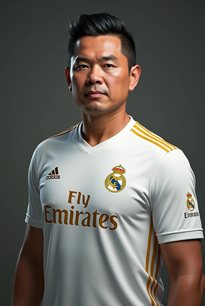 Prabowo with jersey real madrid