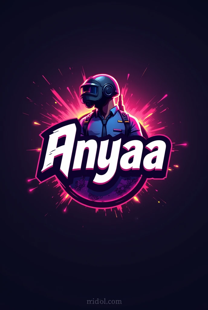 Anyaa gaming name youtube bgmi logo