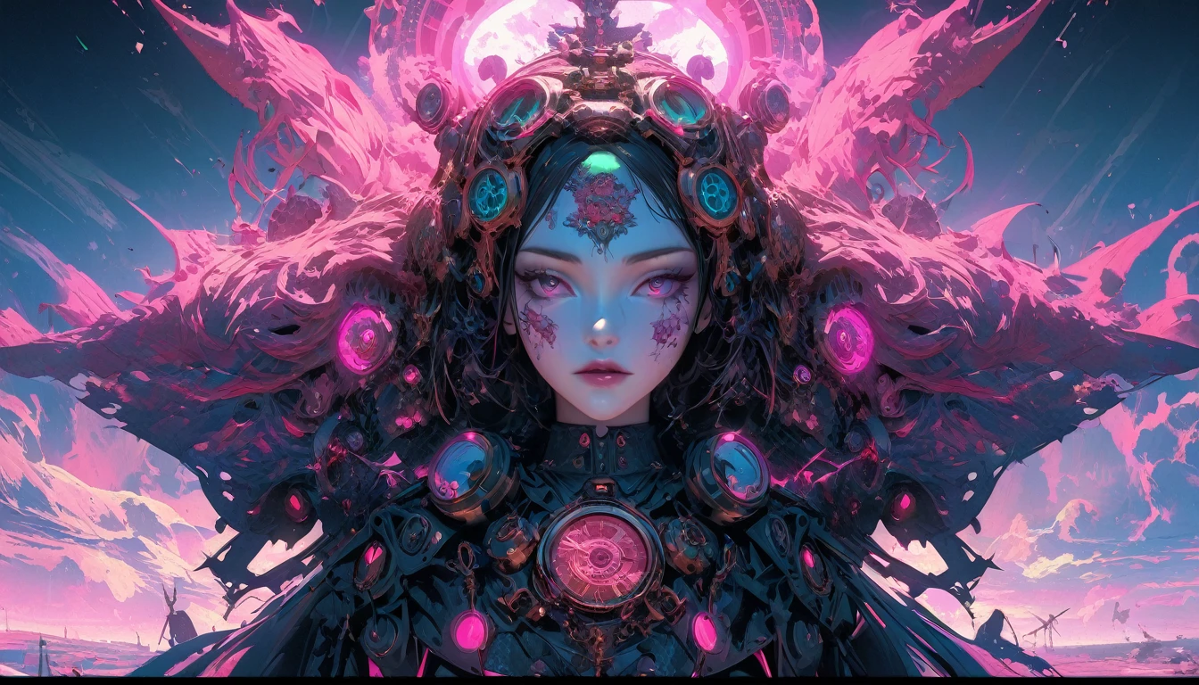 Highly detailed surreal VFX, Inspired by Peter Lindbergh, Low saturation and calm colors, Inspired by Nikola Avramov, Clockpunk, Fine and beautiful face,