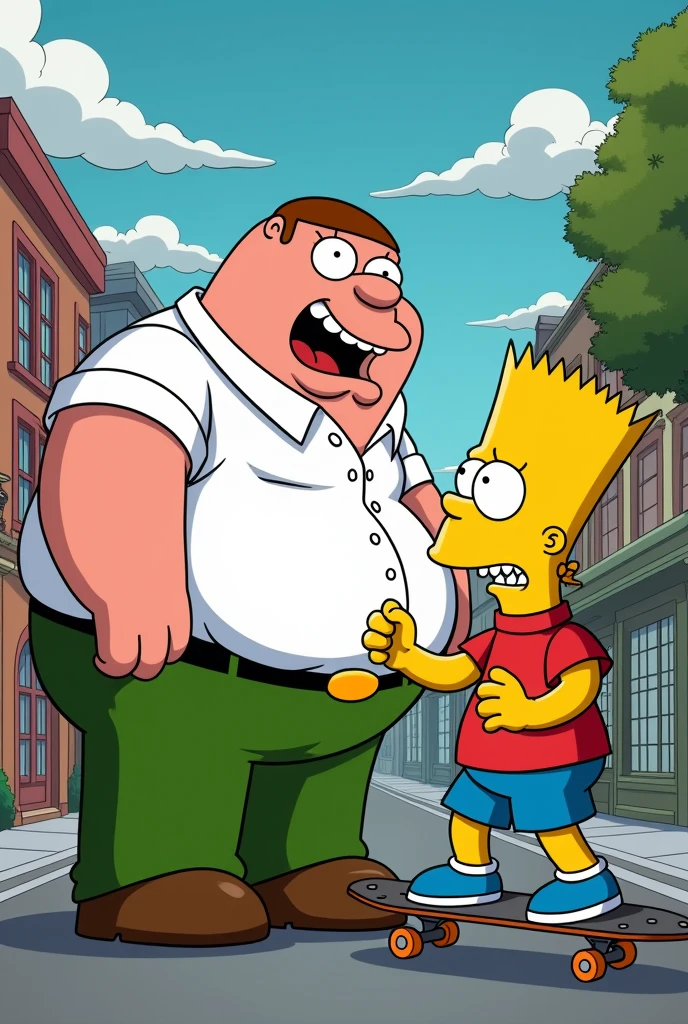 Peter Griffin vs bart Simpson