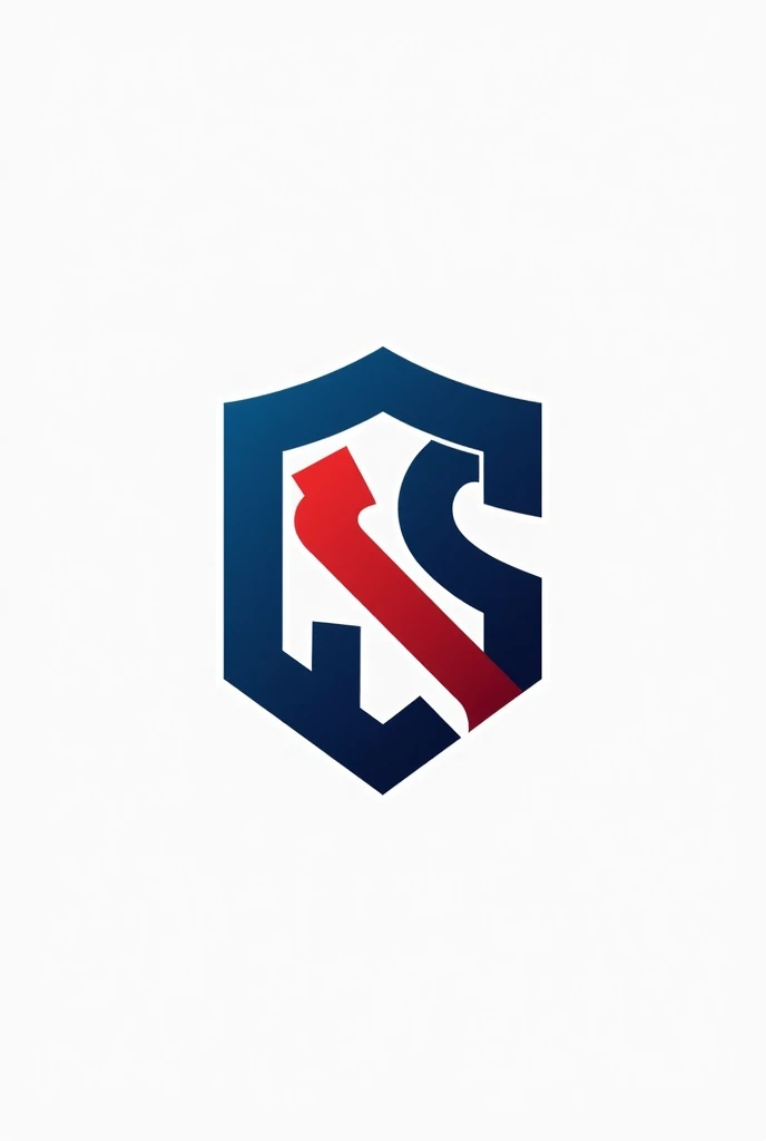 Create a logo with the colors blue and red, for an American company, general contractor llc, which operates in the civil construction segment, carrying out demolition, painting-like, drywall, floor coverings among other services.