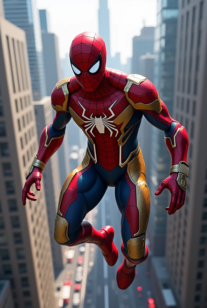 Spiderman in iron man sute
