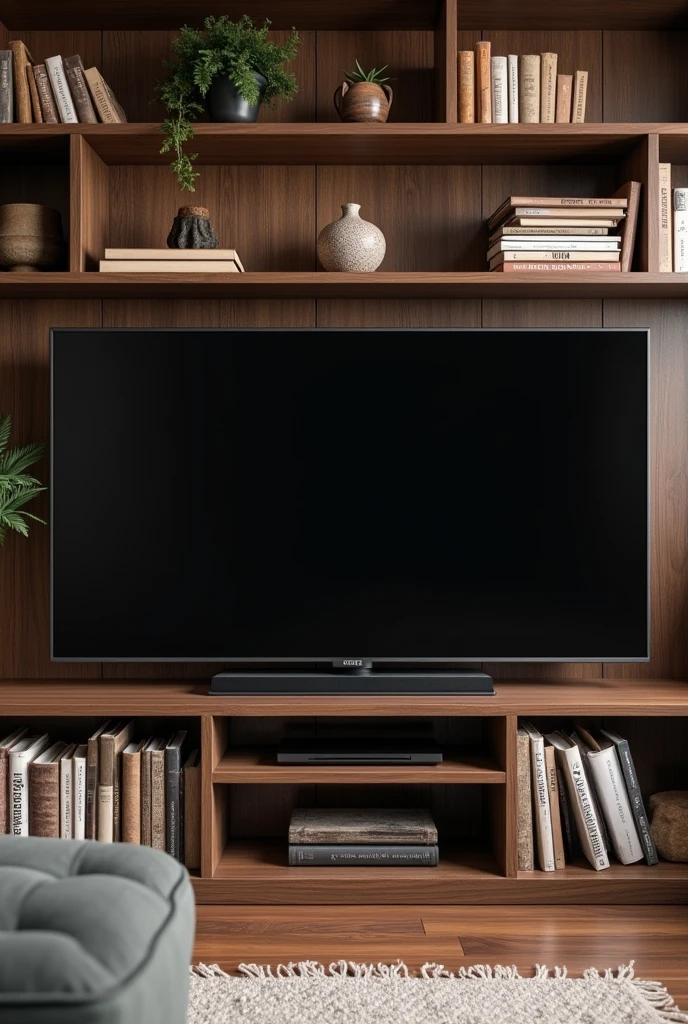 make a tv on a bookshelf