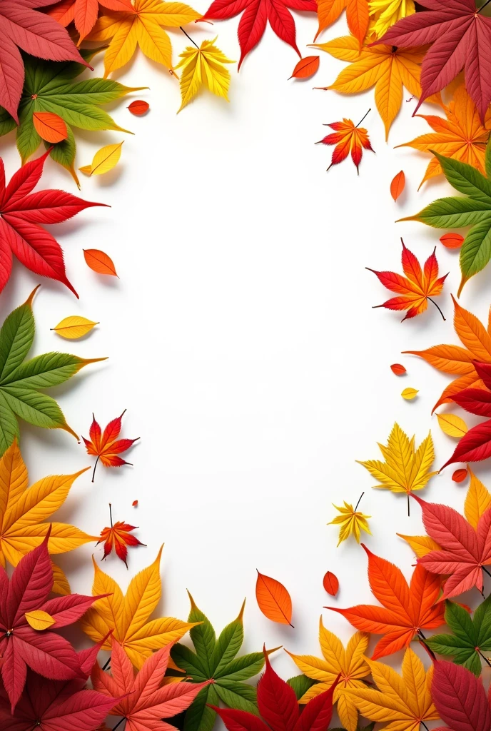 Page with multicolored leaf