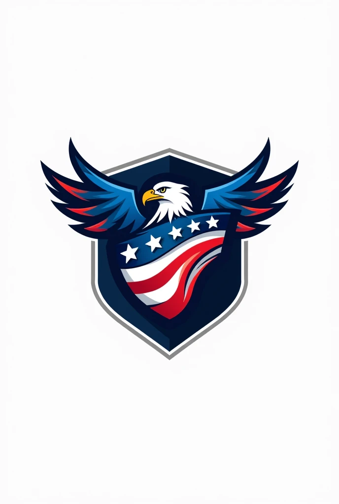 Create a logo with the colors blue and red, for an American company, which operates in the civil construction segment, carrying out demolition, painting-like, drywall, floor coverings among other services. 