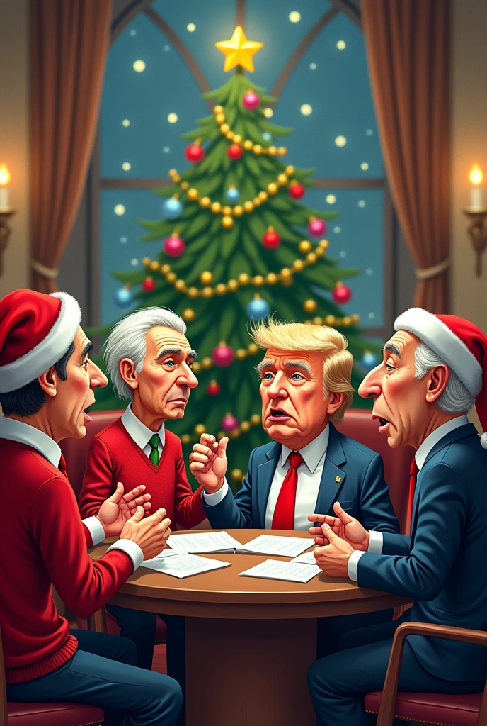 create an image with the theme: Jingle Politico