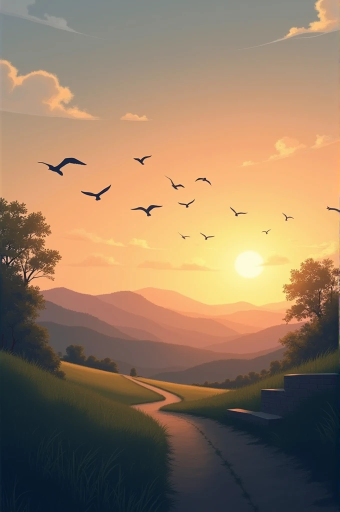 With birds going back to their nests after the day’s toil and the Sun is setting down I wish you that you too have a relaxable and joyful evening God bless.