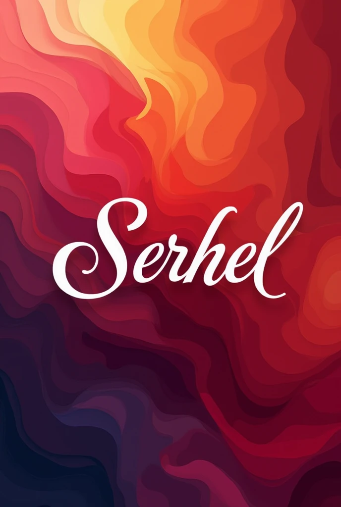 /imagine un logo avec des couleurs rouges, roses et oranges ou on vend des chaussures pour femme, sac à main et vêtements on a écrit SERHEL en bas 