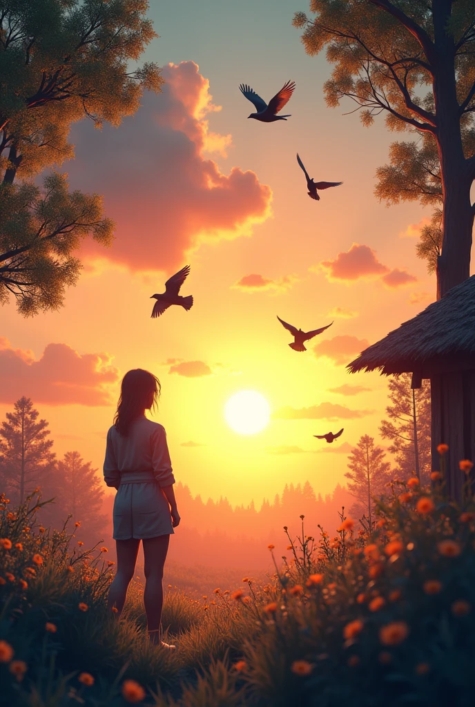 With birds going back to their nests after the day’s toil and the Sun is setting down I wish you that you too have a relaxable and joyful evening God bless. With human