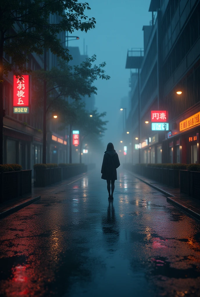 raining night