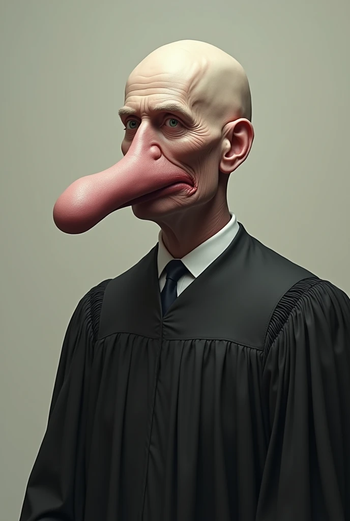bald supreme court judge with penis head