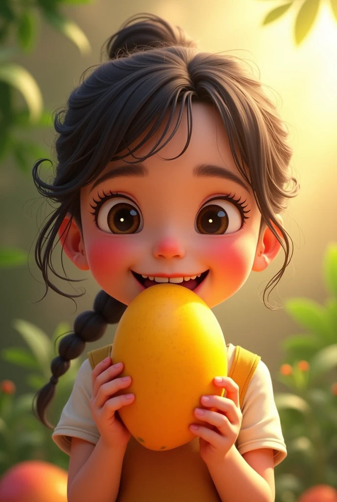 Mango eat girl
