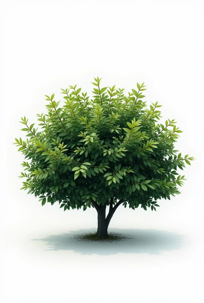 bush, realist, white background