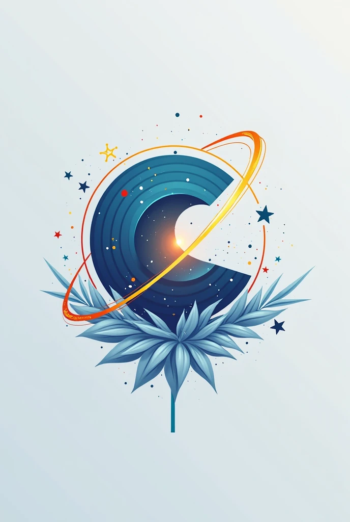 I need some art for my company, The company name is cosmo print and I want an image that refers to cosmo and print, it's for a printing shop, I want something simple, A logo