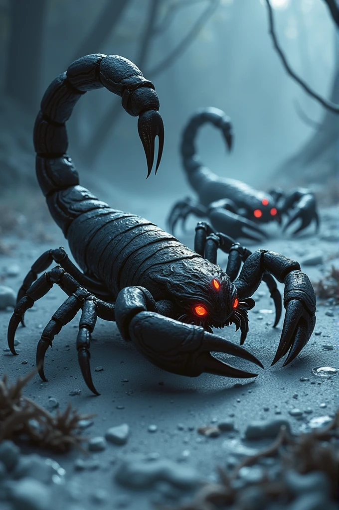 Scorpions from mk with a dark and cold design