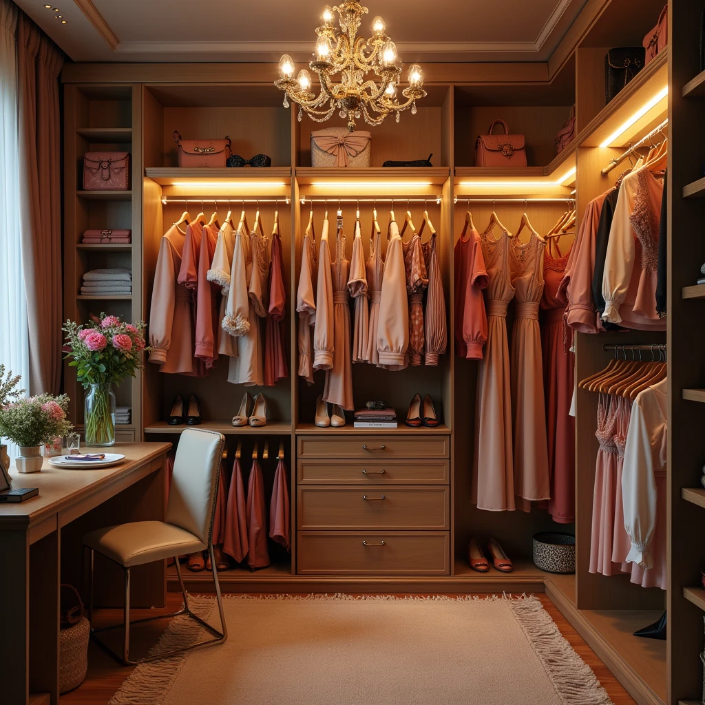 a wardrobe full of sexy girly feminine clothing