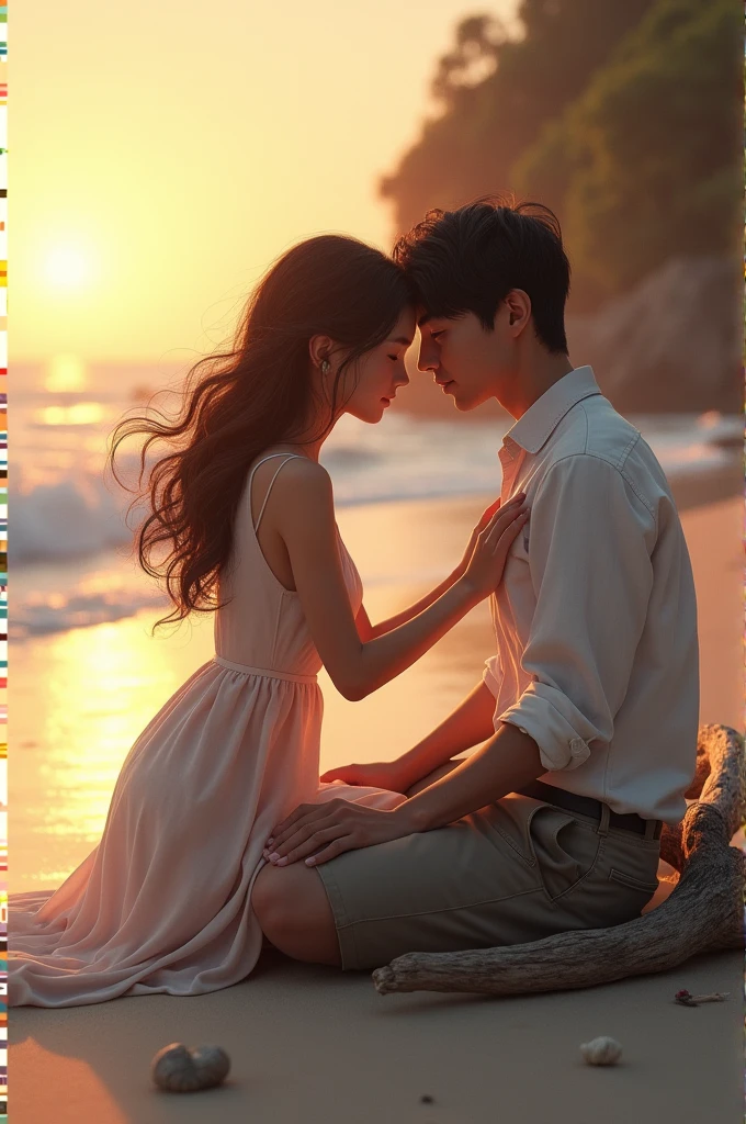 Girl on beach with Robert
