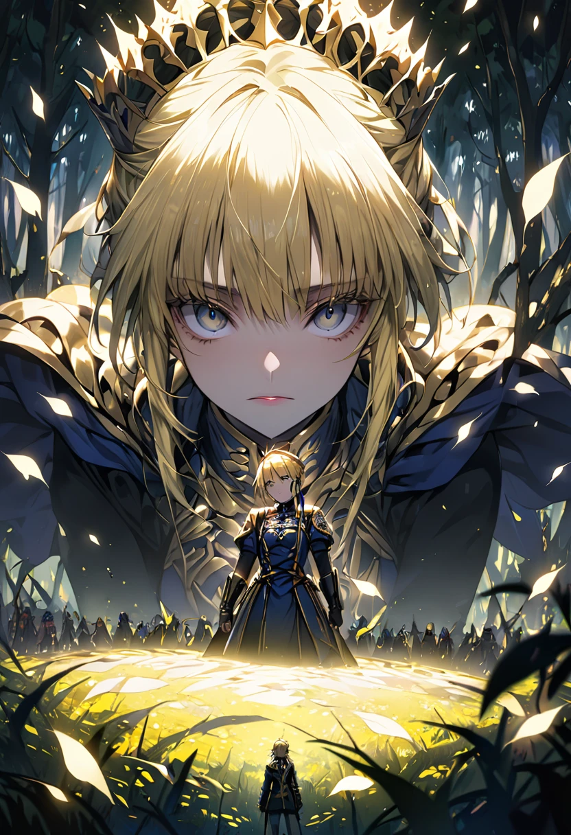 ((Artoria face)), King, ((The End of the Forest)), (Gold Myriad)