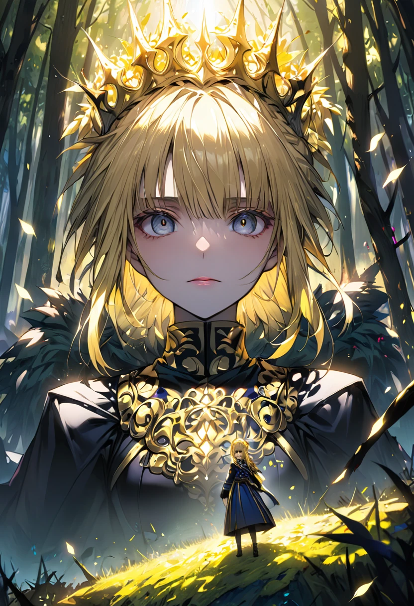 ((Artoria face)), King, ((The End of the Forest)), (Gold Myriad)