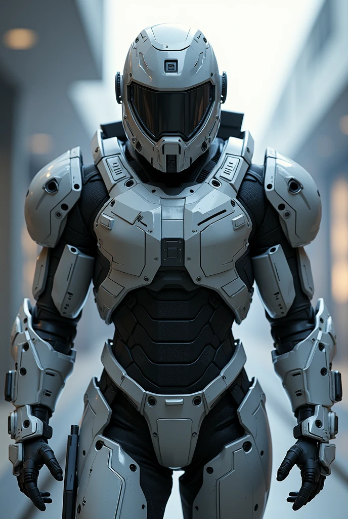 ((best quality)), ((masterpiece)), (detailed), Microsoft: A versatile warrior with modular, reconfigurable armor, inspired by Windows' tile interface and productivity tools. Include high-tech, professional details.