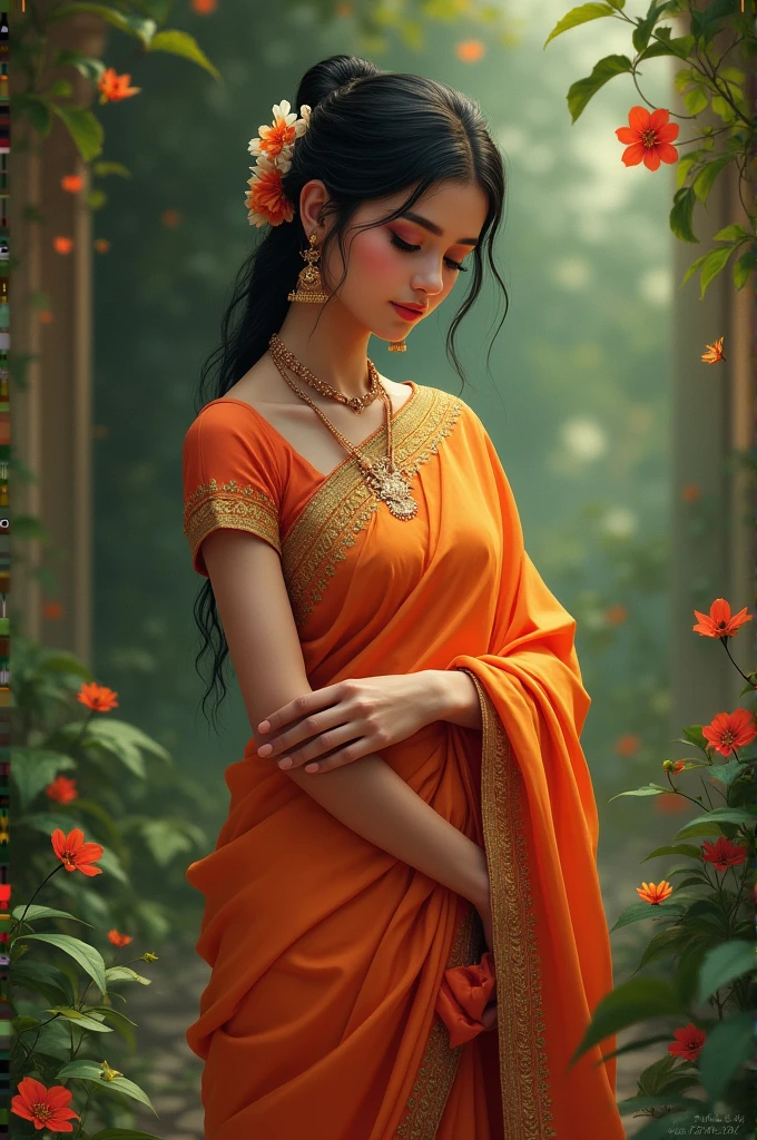 Girl in saree