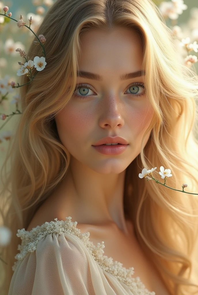 A beautiful blonde woman