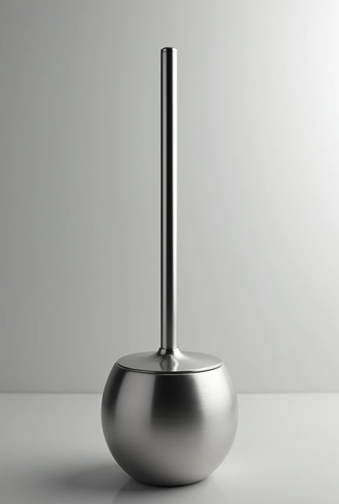 Silver color toilet brush head