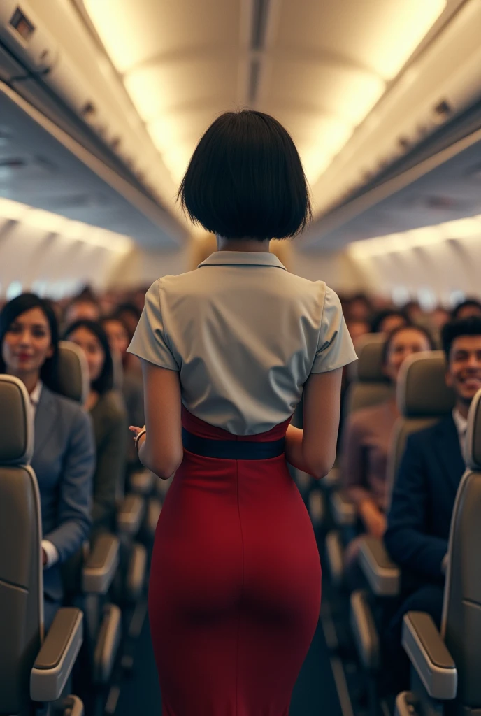 speed)),I was attacked by a fart, (((Women who fart))),(Girl farting while serving passengers )),(pat one's head),speed,)(Female stewardess),(Wearing a flight attendant dress),(Her butt is facing the screen)) (black short hair),(asian woman),(airplane),(masterpiece:1.2、top quality, top quality의)、(very detailed CG Unity 8K 배경화면、very detailed、best shadow)、(detailed background)、(best lighting、very delicate and beautiful)、depth of field、1 girl、solo、looking upward、
information