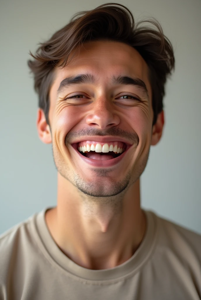 A man smile