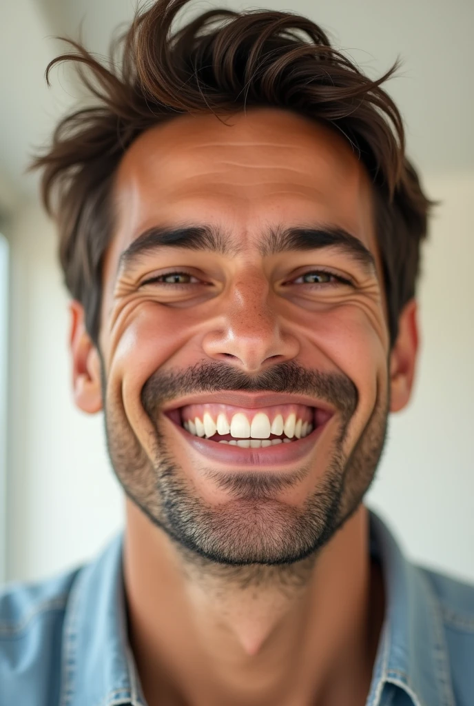 A man smile