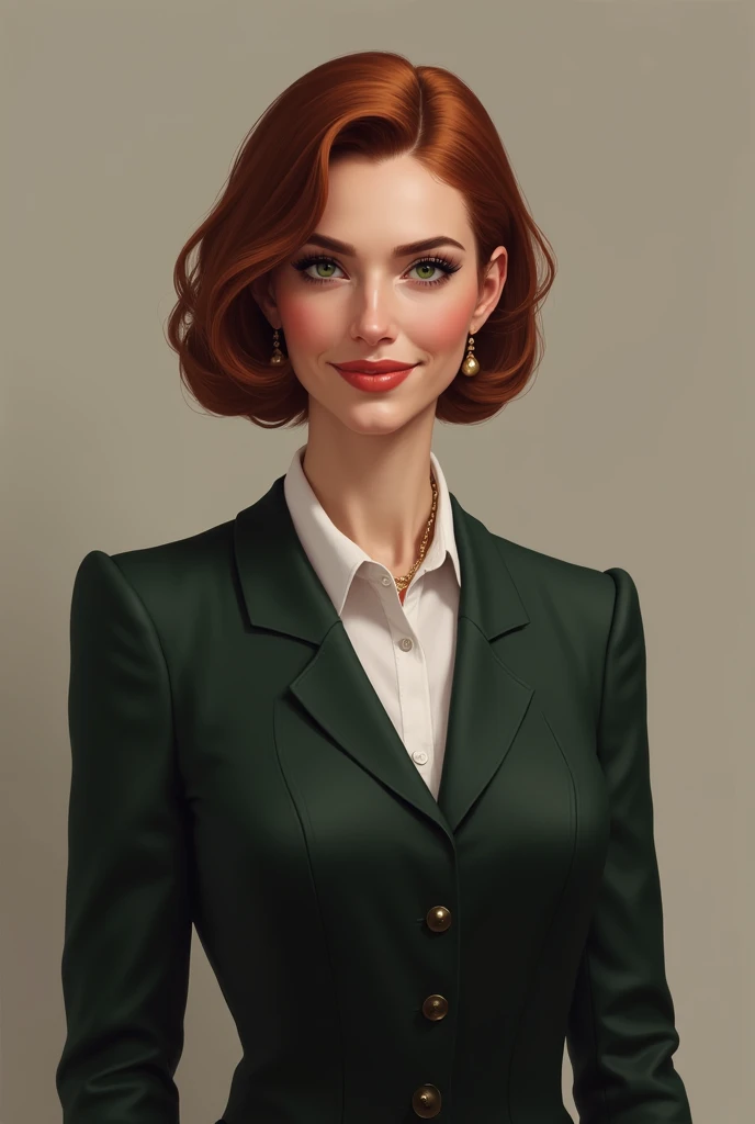 Lady Vivienne d’Aurelis is a tall, statuesque woman with striking features. Her auburn hair is usually styled in a sleek bob, and her green eyes are sharp and discerning. She dresses impeccably in tailored suits or elegant dresses, always projecting an air of sophistication and confidence. Her smile is warm, but there is a steely resolve behind it, a reminder that she is not to be underestimated.