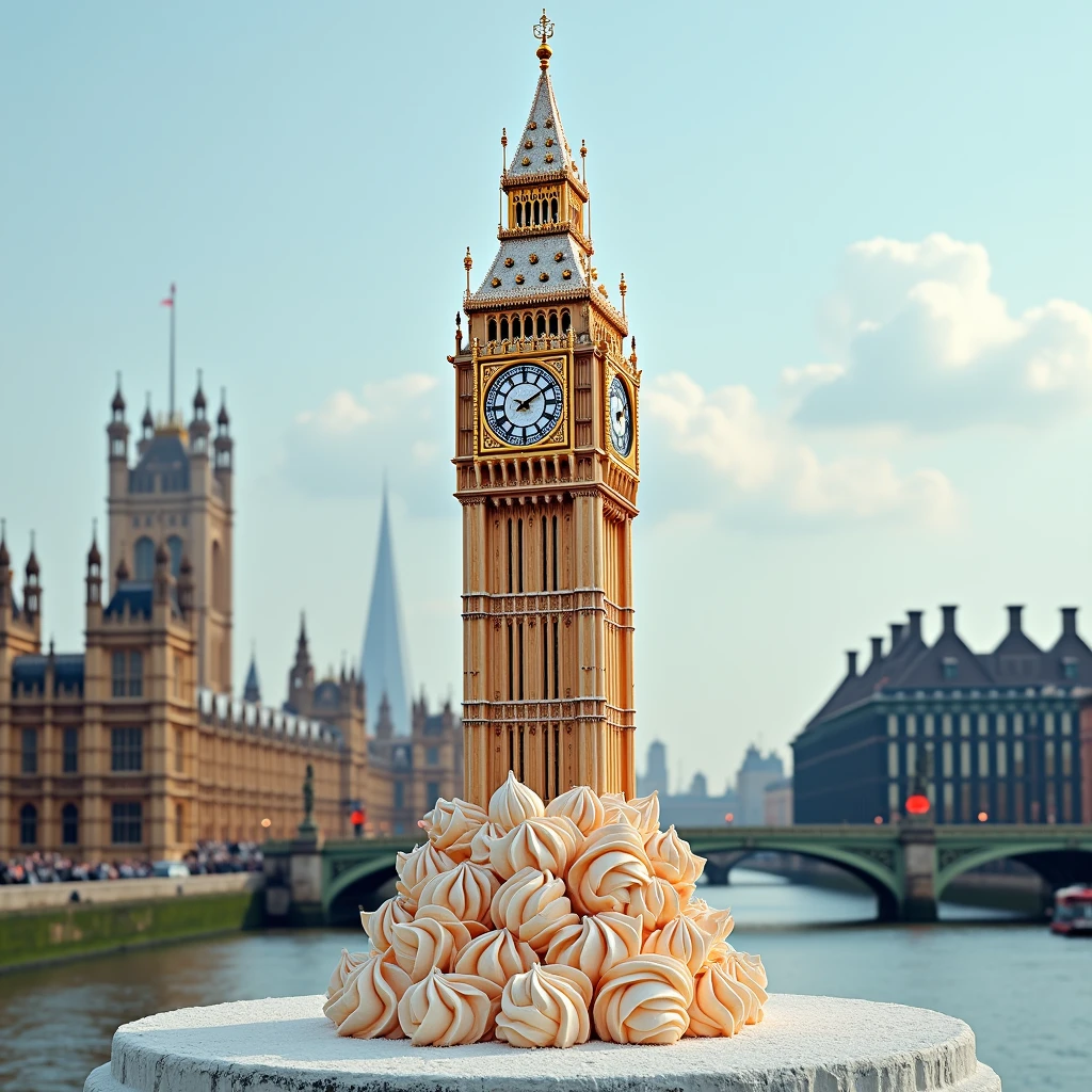 Imagine big ben as icecream