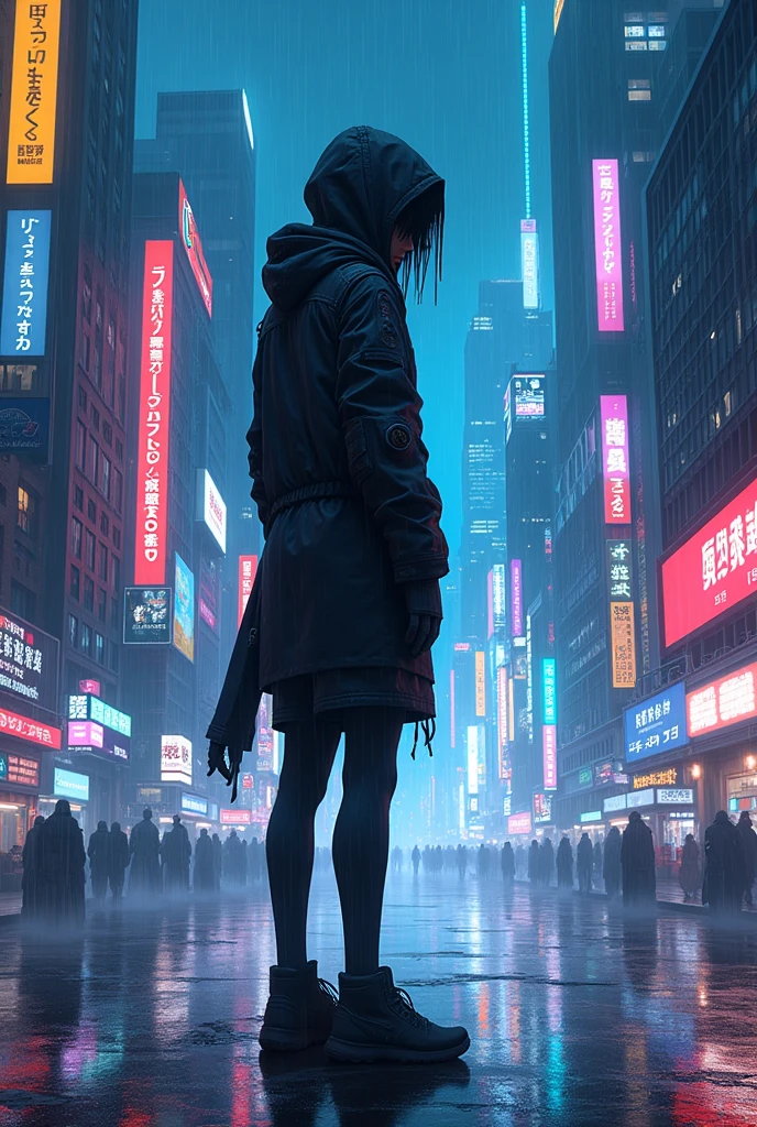 this kind of picture in a anime cyberpunkt neon style