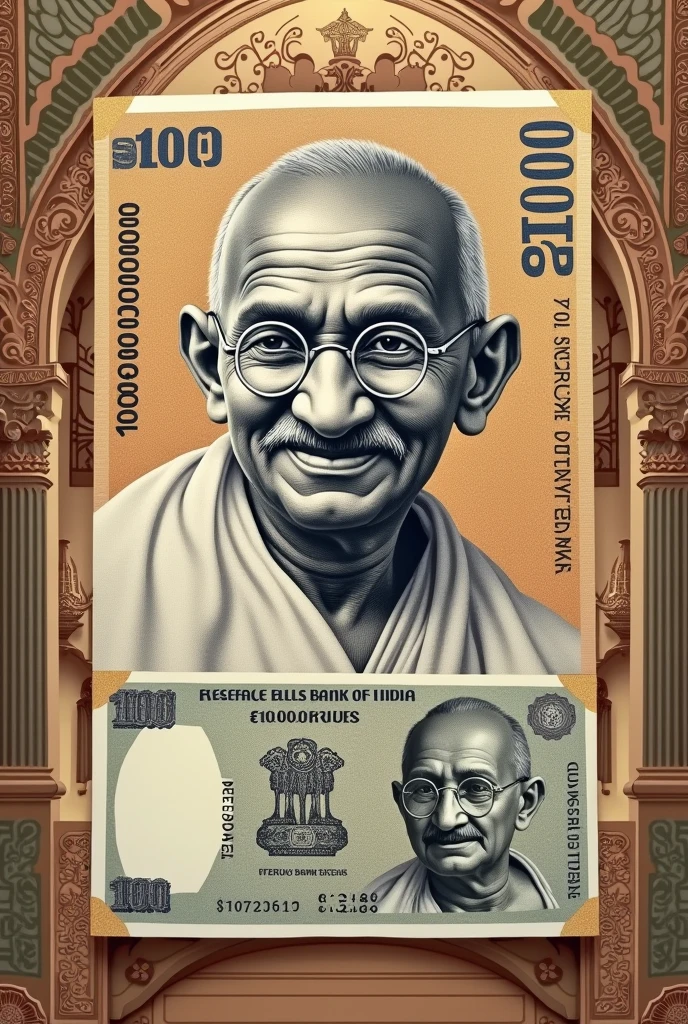 one crore indian rupees note writing reserve bank of India