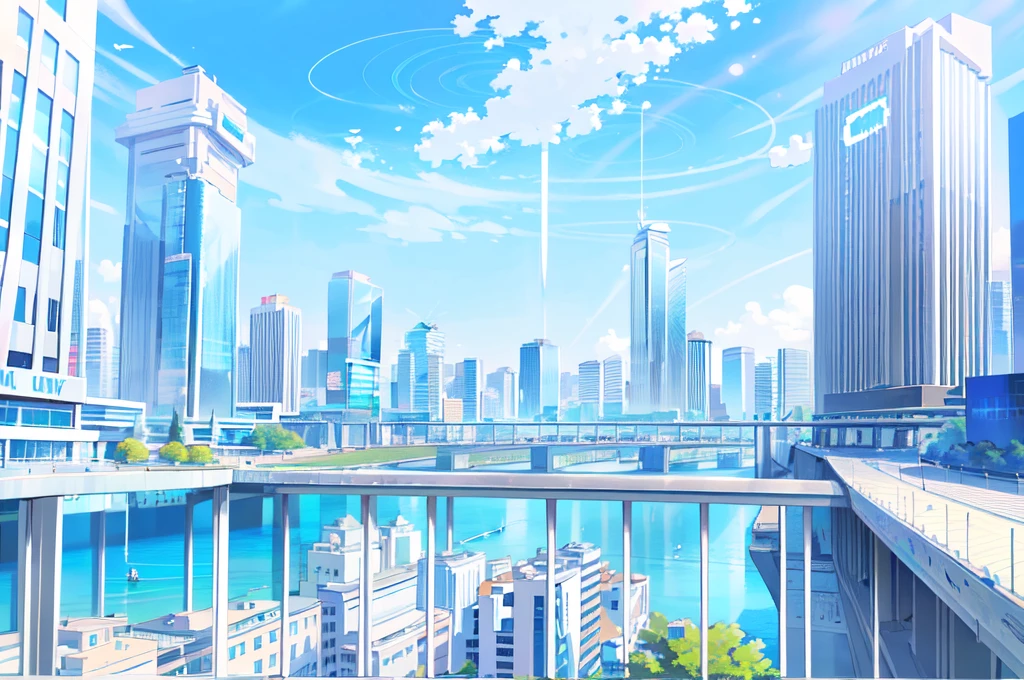 (masterpiece:1.2),best quality,blue archive background,
scenery,no humans,sky,cloud,outdoors,day,city,blue sky,cityscape,building,skyscraper,
